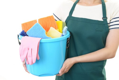 Professional cleaning of a commercial frontage in Acton with careful access planning