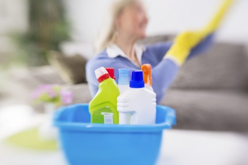 Commercial premises with freshly cleaned windows in Acton
