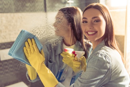 Guest-ready bedroom and bathroom cleaning for an Acton short-let