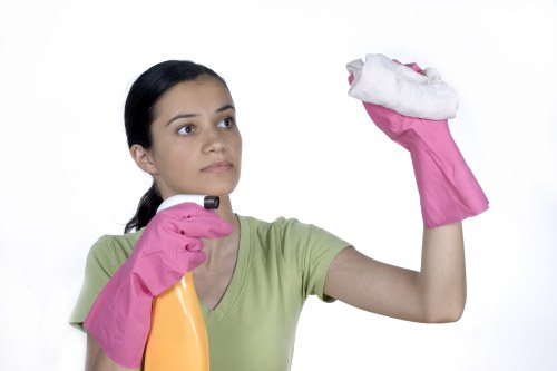 Acton office cleaning service preparing a modern workspace for the business day