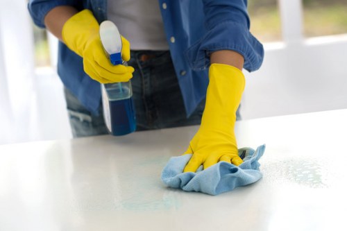 Professional cleaning of a residential lobby in Acton
