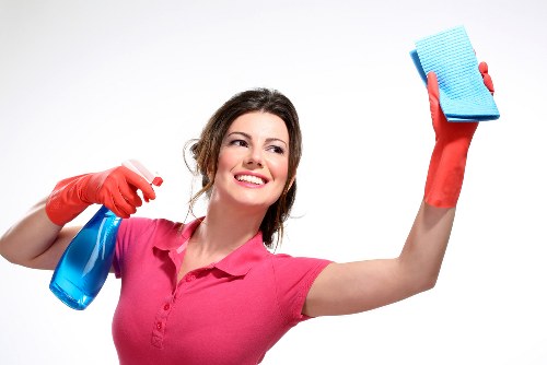 Upholstery cleaning process for a fabric sofa in Acton